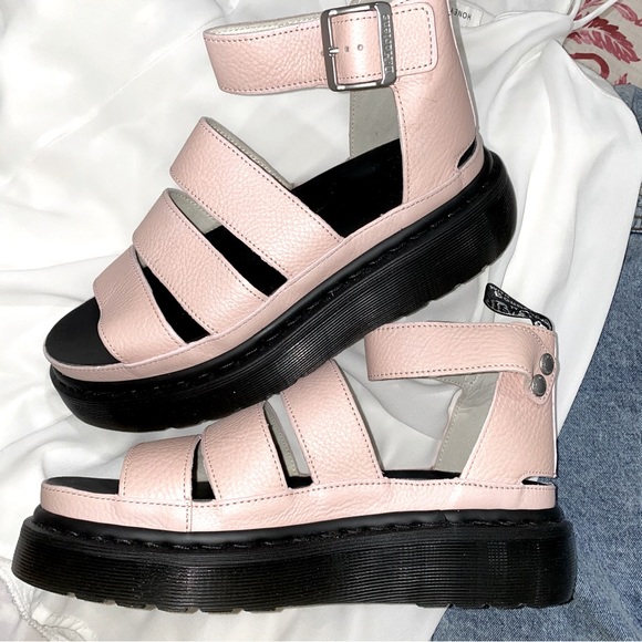 ✨ Pearl Pink Doc Marten Pisa Clarissa II Platform Pink Salt Metallic - Picture 3 of 15